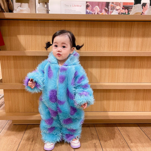 Sully-Inspired Baby Jumpsuit – Cozy Monsters Inc. Style Romper
