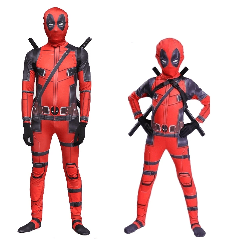 Kids Deadpool Cosplay Costume Set