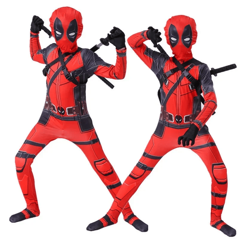 Kids Deadpool Cosplay Costume Set