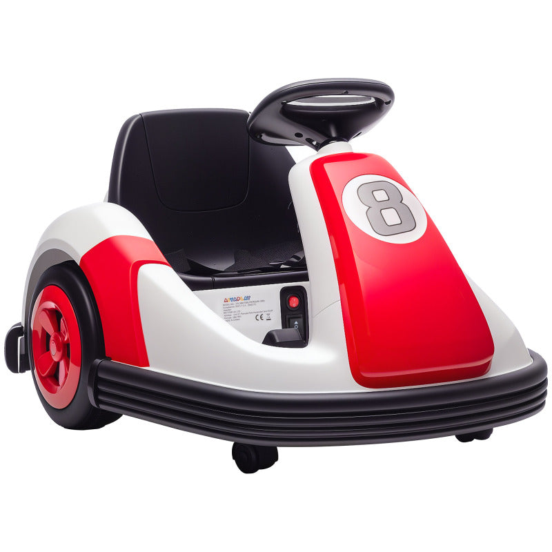 Kids Electric Bumper Car – 6V 360° Ride-On with Music & Horn