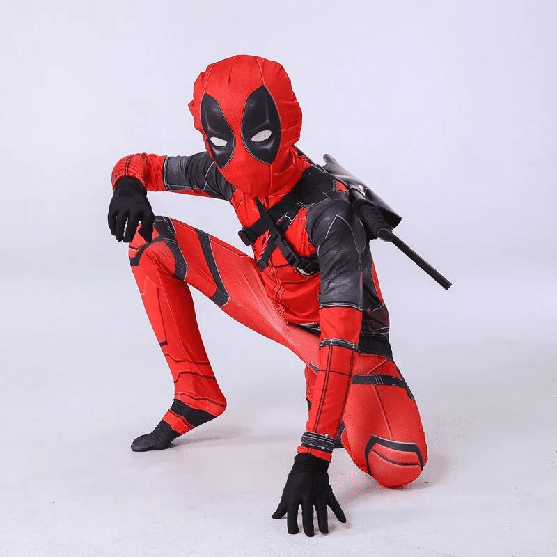Kids Deadpool Cosplay Costume Set