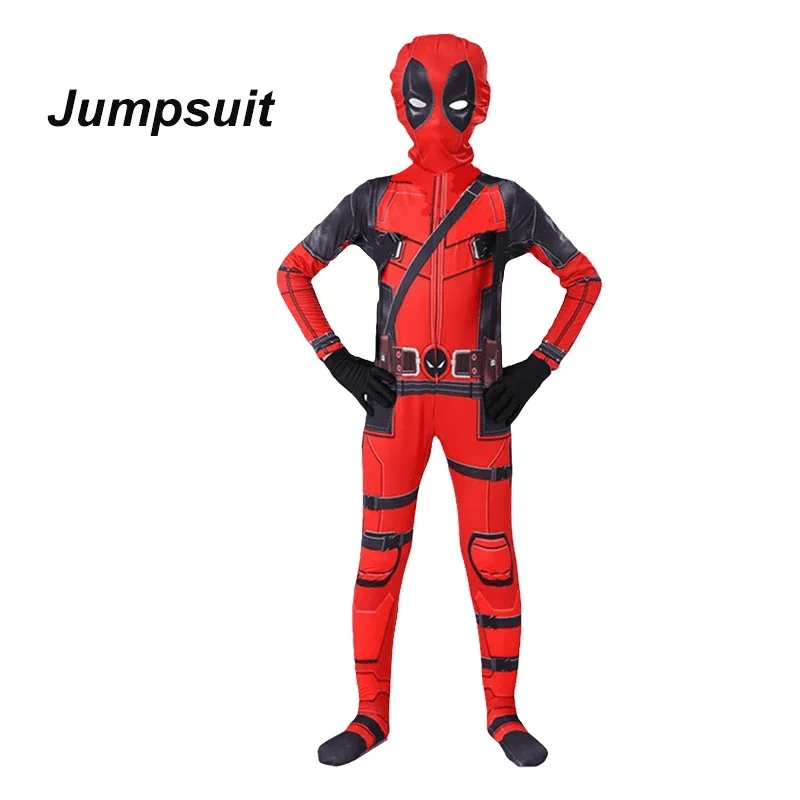 Kids Deadpool Cosplay Costume Set