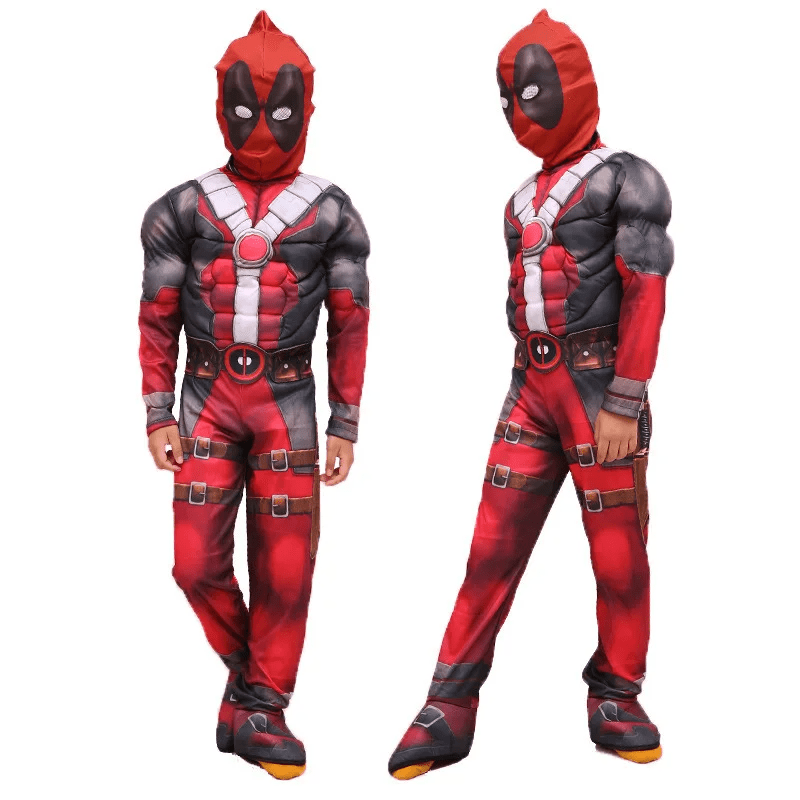 Kids Deadpool Cosplay Costume Set