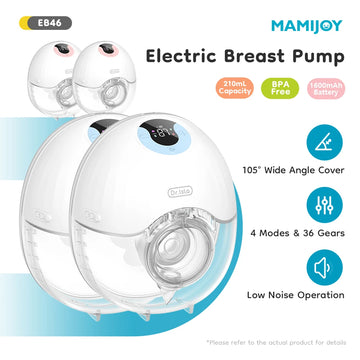 MAMIJOY 2PCS Wearable Breast Pump 4 Modes