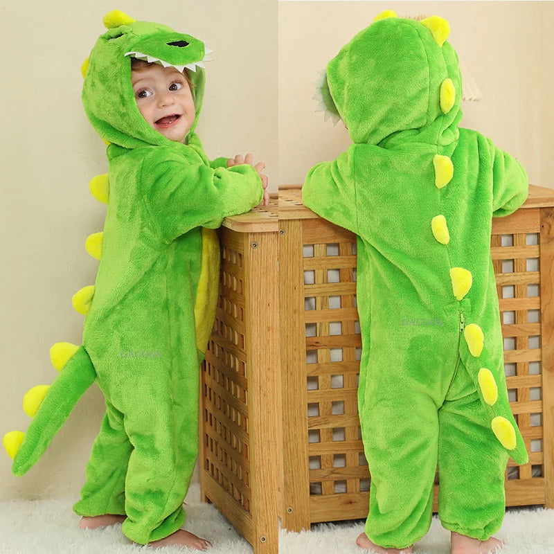 Red Dinosaur Baby Romper – Cute Cosplay Onesie