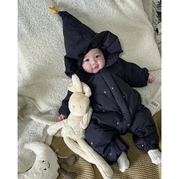 Winter Thickened Cotton Baby Romper – Newborn One-Piece