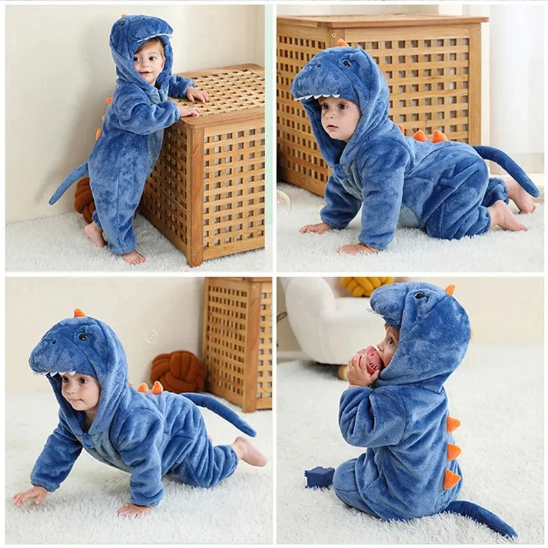 Red Dinosaur Baby Romper – Cute Cosplay Onesie