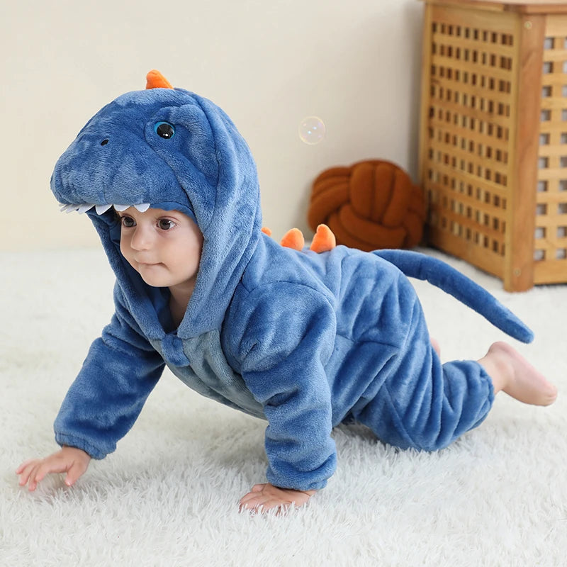 Red Dinosaur Baby Romper – Cute Cosplay Onesie