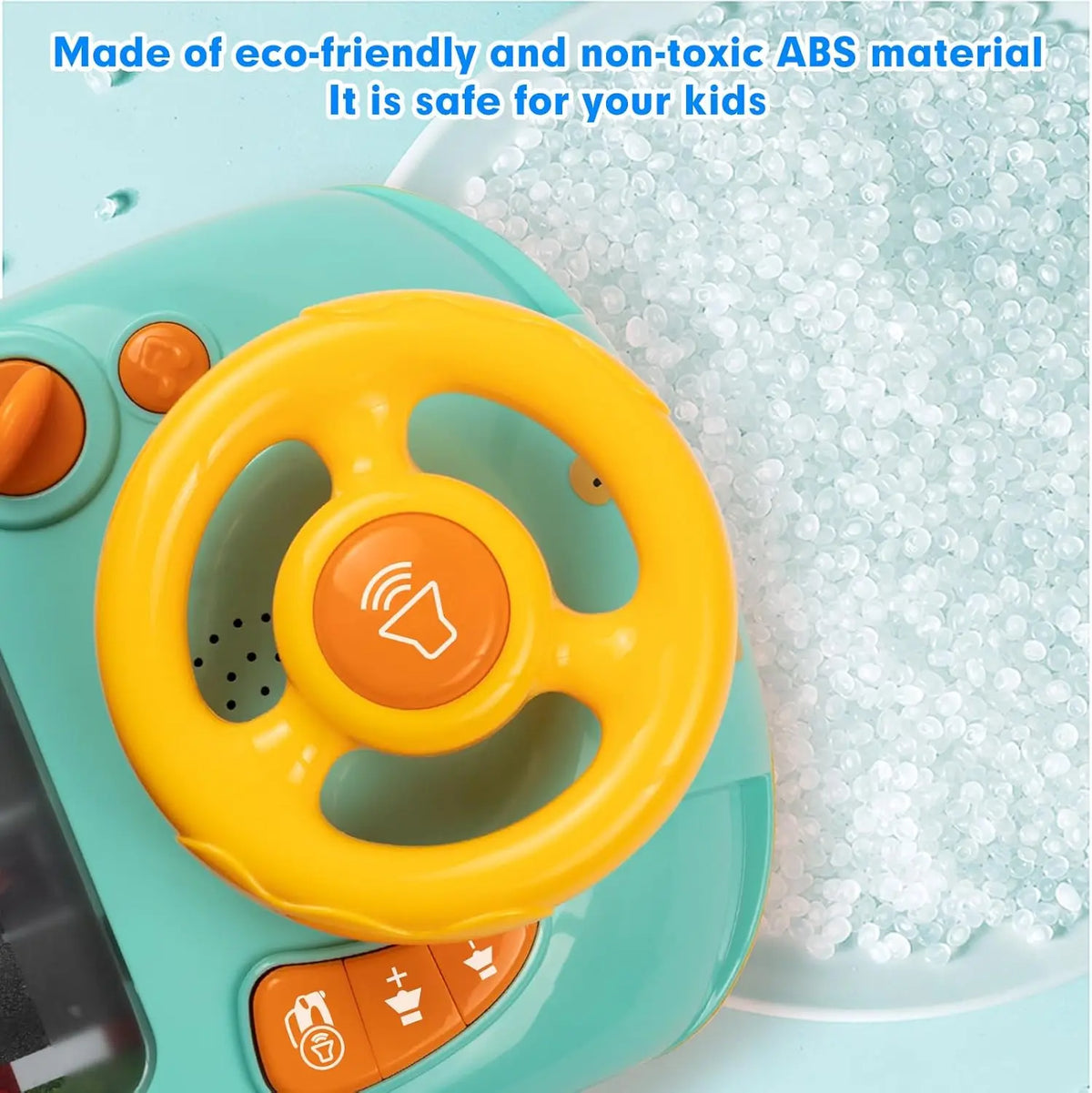 Kids Musical Steering Wheel Toy – Interactive Driving Simulator Racing Game with Sounds for Toddlers & Boys 4-6