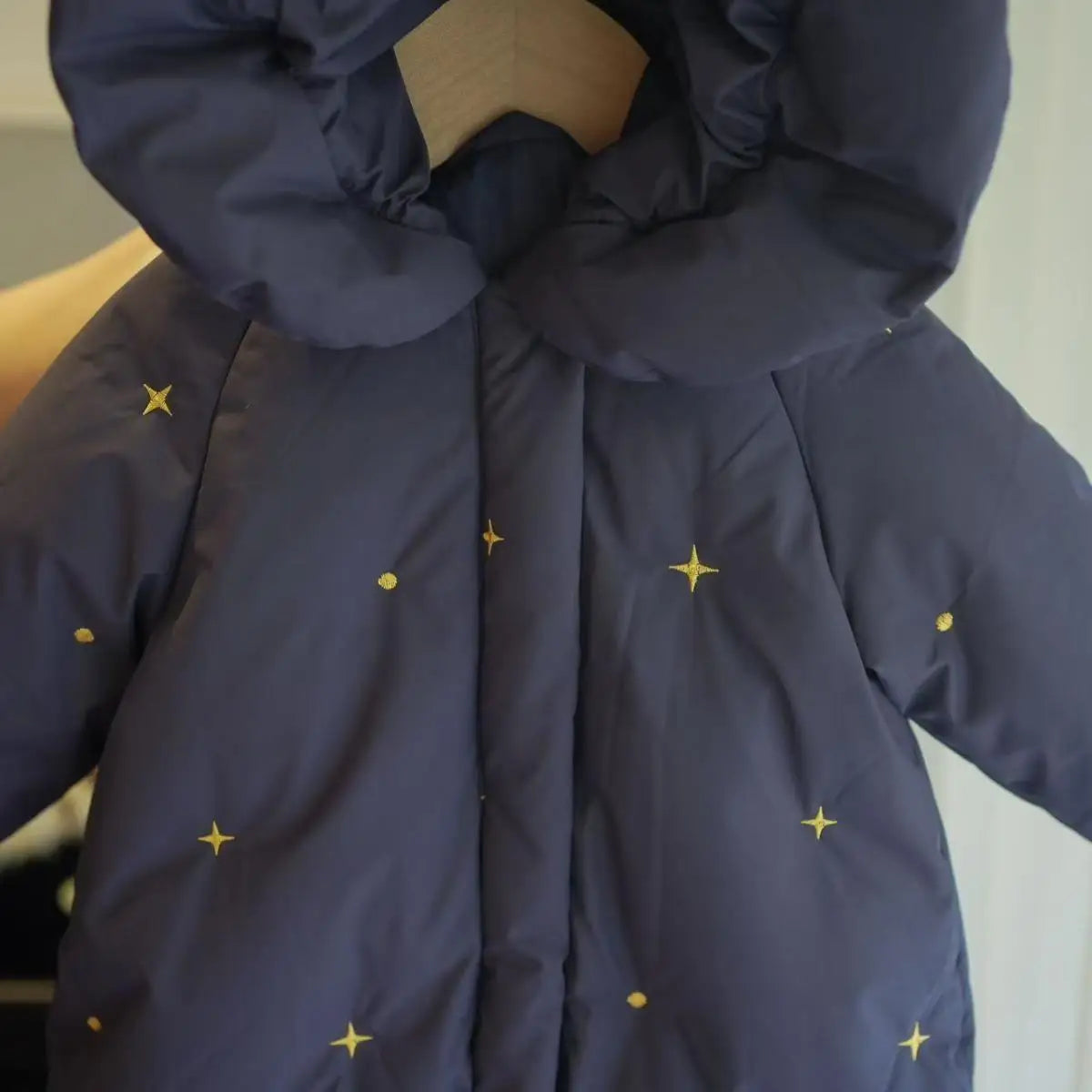 Winter Thickened Cotton Baby Romper – Newborn One-Piece