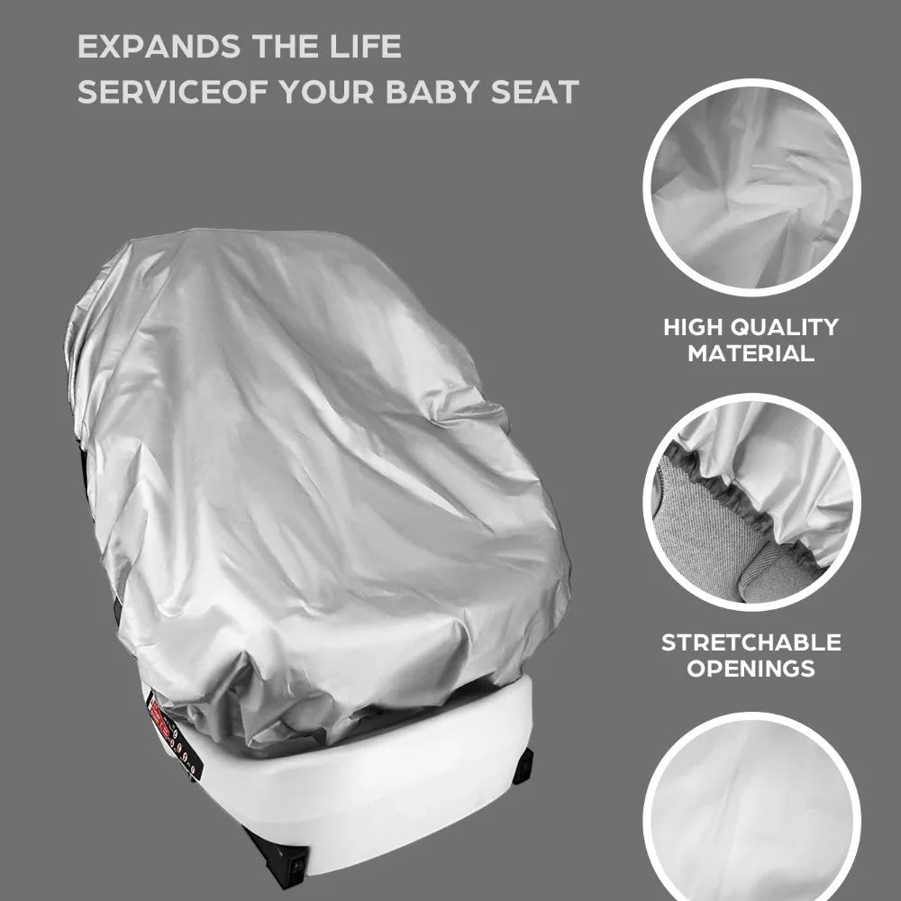 Baby Car Seat Sun Shade Cover — UV & Heat Protection, Universal Fit