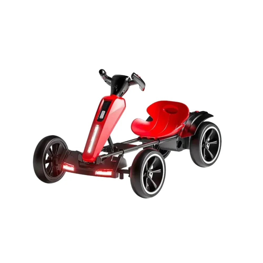12V Electric Kids Go-Kart — Foldable Ride-On with Adjustable Seat, 4 Wheels | Ages 3–6