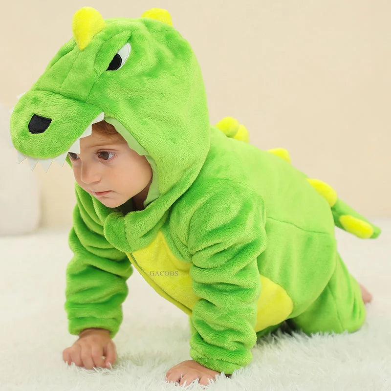 Red Dinosaur Baby Romper – Cute Cosplay Onesie