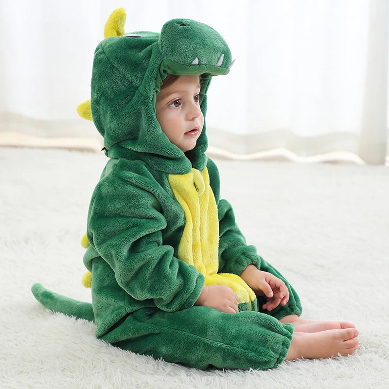Red Dinosaur Baby Romper – Cute Cosplay Onesie