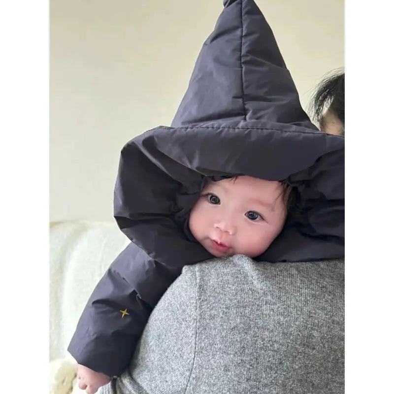 Winter Thickened Cotton Baby Romper – Newborn One-Piece
