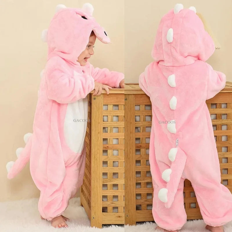 Red Dinosaur Baby Romper – Cute Cosplay Onesie