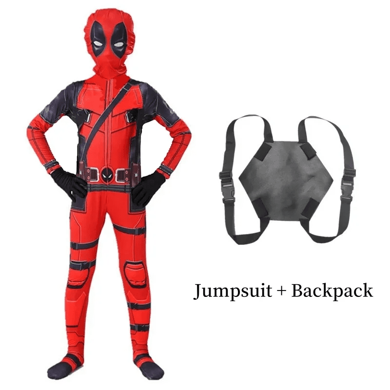 Kids Deadpool Cosplay Costume Set