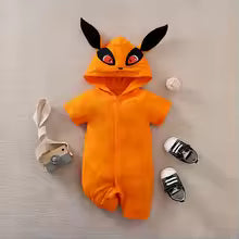 Cute Fox Cartoon Baby Romper – Soft Cotton Short Sleeve Bodysuit for Newborns and Toddlers