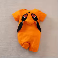Cute Fox Cartoon Baby Romper – Soft Cotton Short Sleeve Bodysuit for Newborns and Toddlers