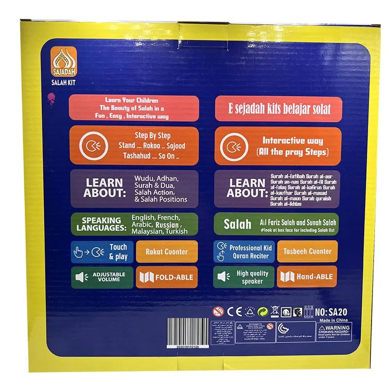 Baby Penguin Interactive Kids Prayer Mat with Guided Salah Learning