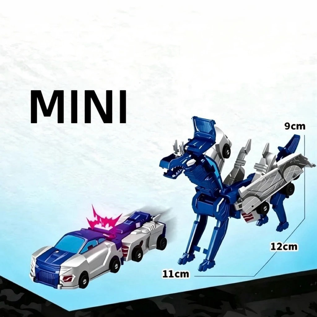 2-in-1 Unicorn Transforming Car Toy for Kids – Magnetic Collision DIY Robot Vehicle, Battery-Free ABS Toy for Ages 3+