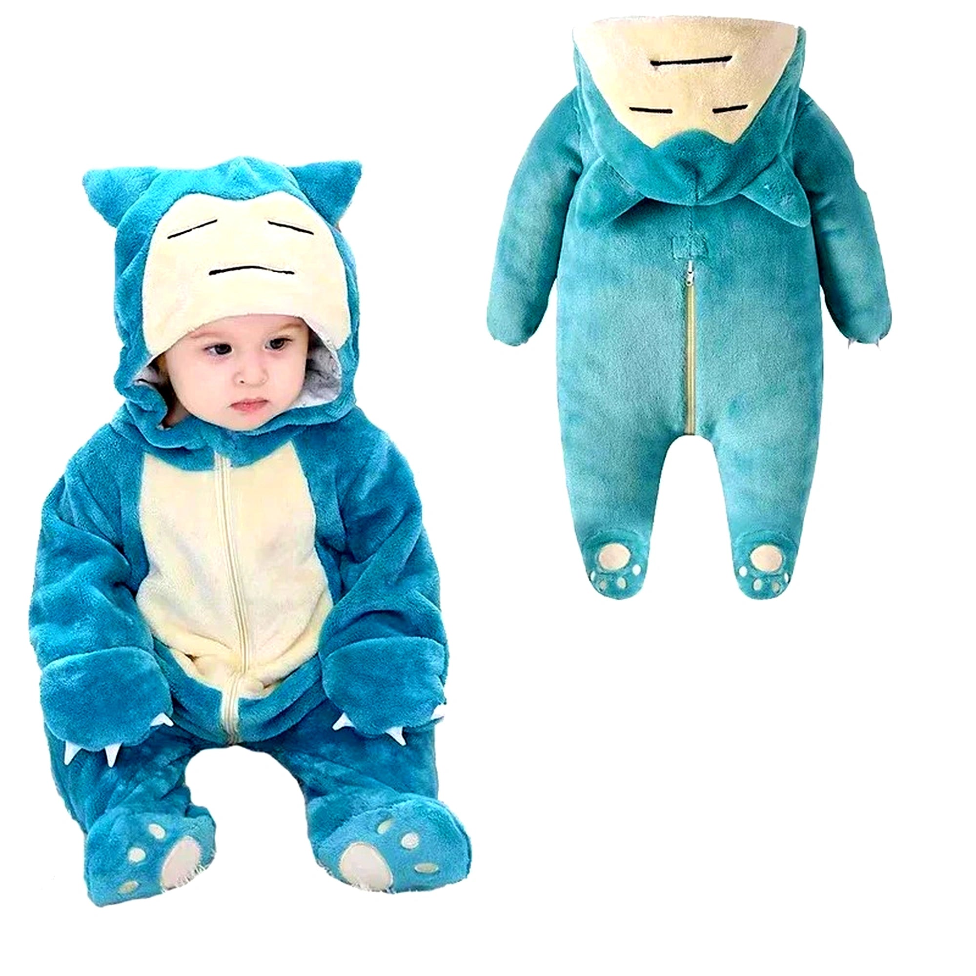 Baby Penguin Snorlax & Pikachu Baby Jumpsuit – Adorable Pokémon-Inspired Baby Rompers